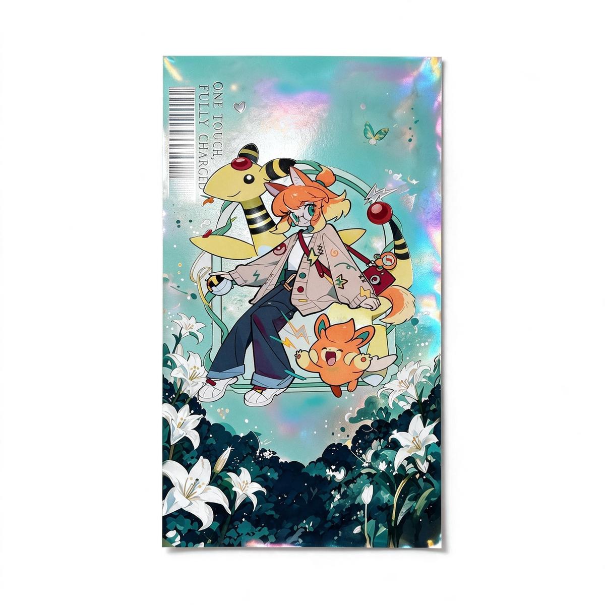 Custom Cold Foil Poster product photo on a white background