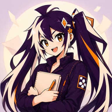Glint, the Glintmade editorial guide, holding a notebook and orange pen