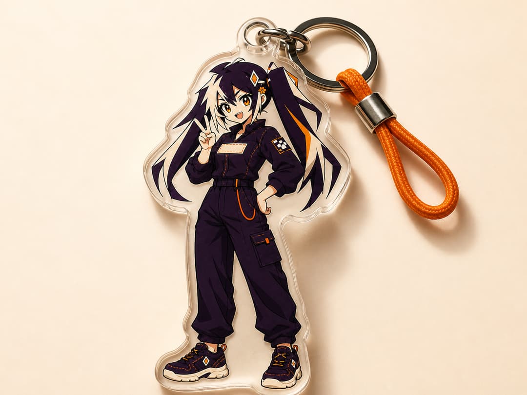 Custom Rainbow Rounded Acrylic Badge design guide and production reference