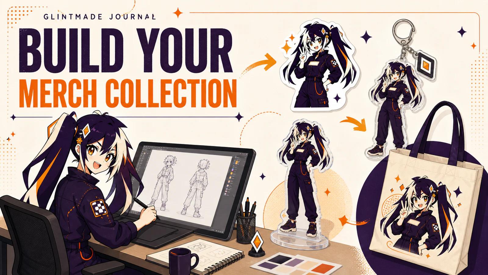 Glint developing an original character into a coordinated merchandise collection