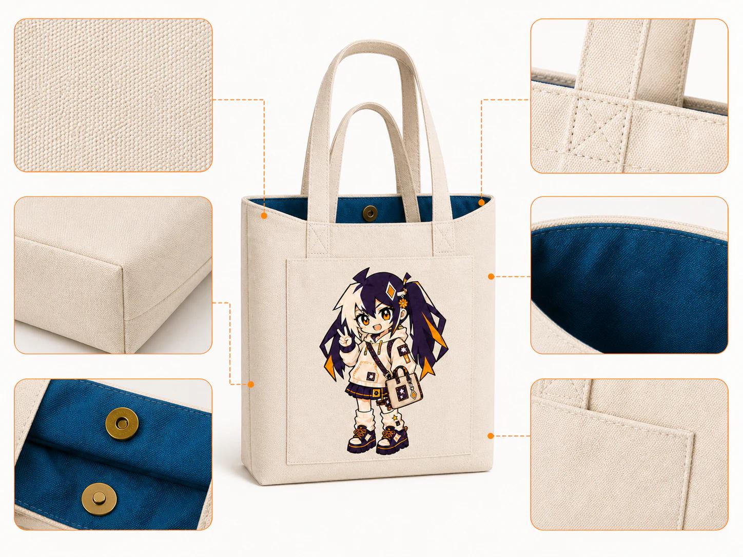 Glintmade canvas bag material and construction example
