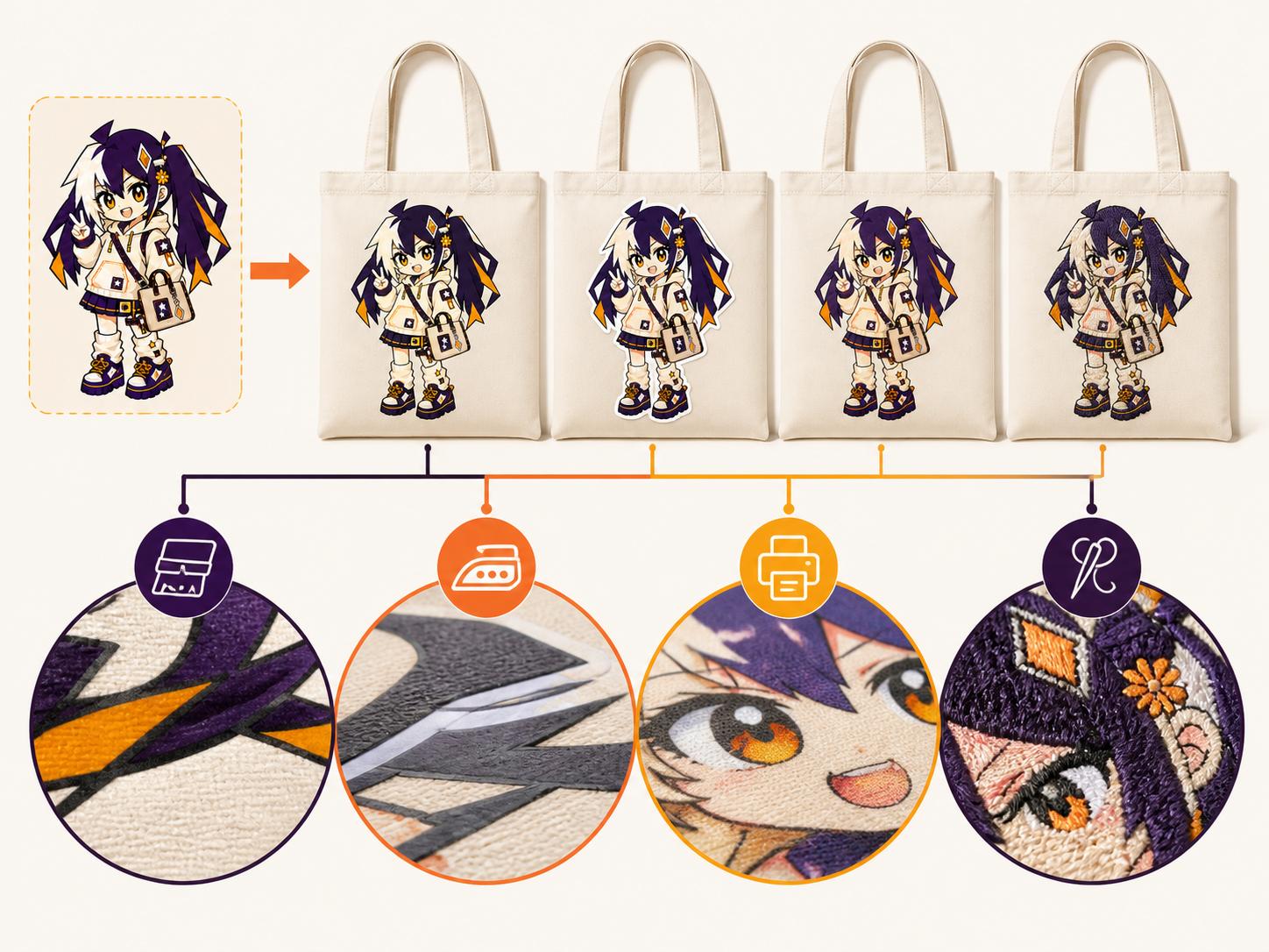 Glintmade canvas bag print method guide