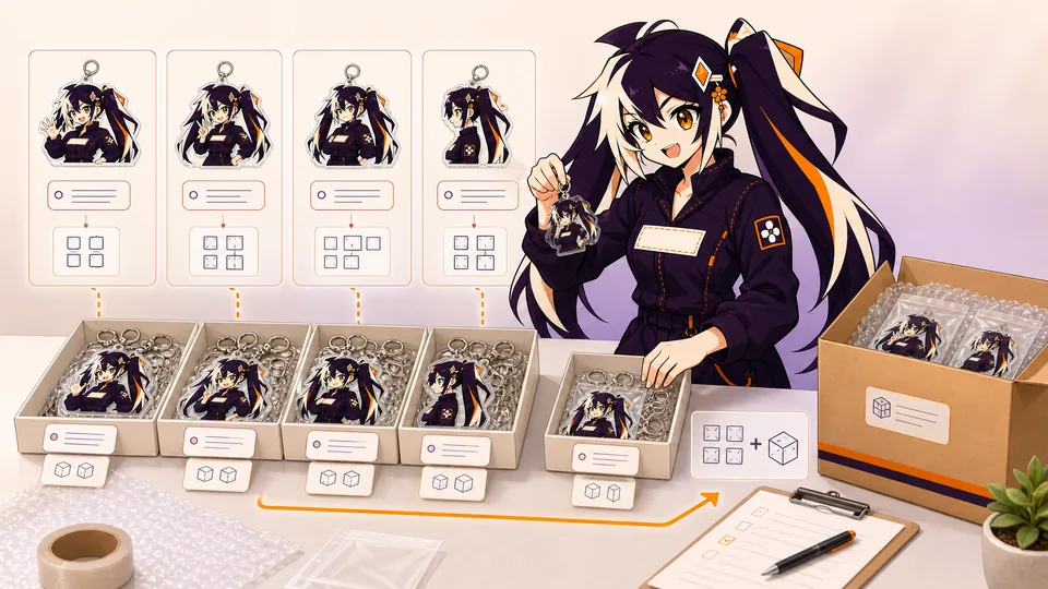 Glint sorting multiple custom designs into separate production trays